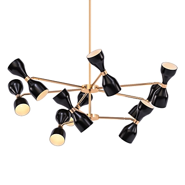 Elegant Eichholtz Cordero Chandelier 3D model image 1 