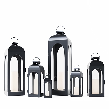 Classic Arc Lantern - Timeless Illumination for Every Occasion 3D model image 1 