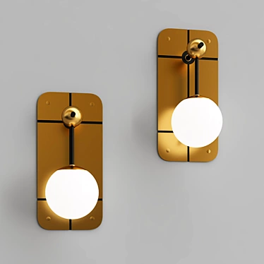 Sleek RACHO Wall Sconce 3D model image 1 