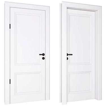 Elegant Classic Door - 02 3D model image 1 