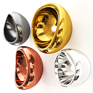 AUSUM Wall Lamp: Sleek Elegance & Vibrant Colors! 3D model image 1 