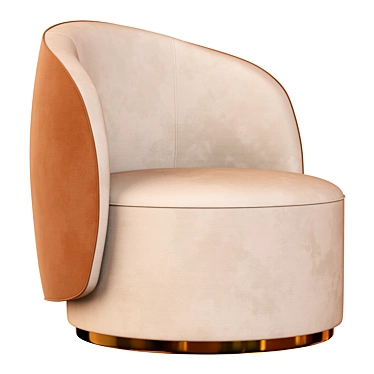 Luxurious Fendi Casa Anabelle Armchair 3D model image 1 