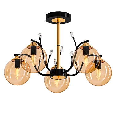 Ambrella Light: Elegant Hanging Chandelier 3D model image 1 