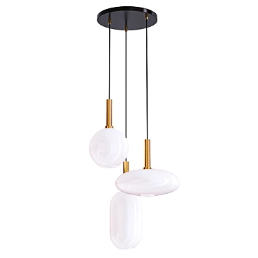 Opal Pendant Lamp 3D model image 1 