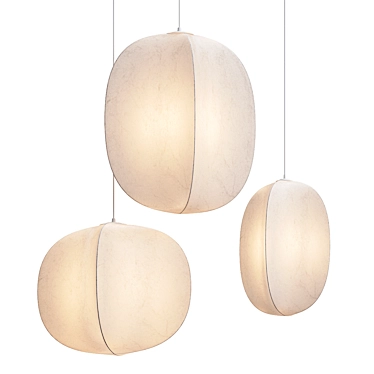 Nature-inspired Pendant Light 3D model image 1 