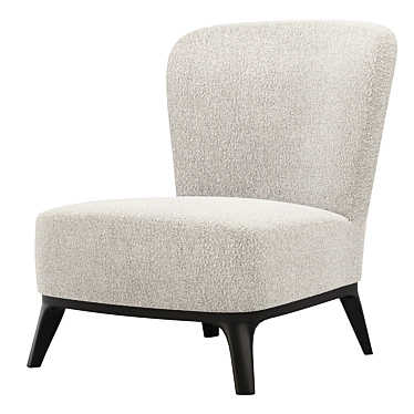 White Jolie Armchair: Modern Elegance 3D model image 1 