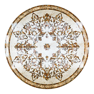 Marble Rosette Panels: Elegant and Timeless 3D model image 1 