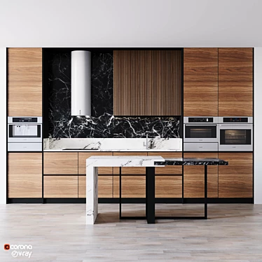  Modern Kitchen Design Vol08 3D model image 1 