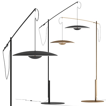 Stylish Ginger XL Floor Lamp 3D model image 1 