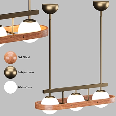 Soho Home Aubrey Chandelier: Elegant Illumination for Modern Spaces 3D model image 1 