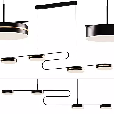 Modern Pendant Lights - Elegant Illumination 3D model image 1 