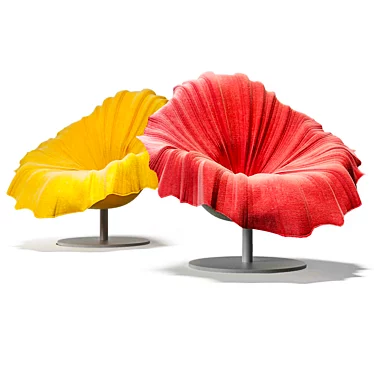 Indoor Garden Bliss: Bloom Leisure Chair 3D model image 1 