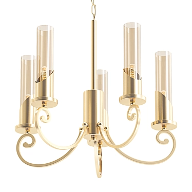 Elegant Banci Pendant Chandelier 3D model image 1 