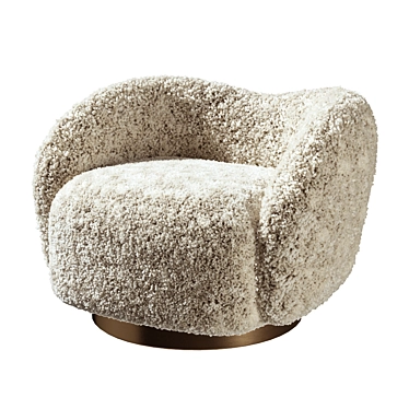 Diego Swivel Chair: Style and Comfort 3D model image 1 