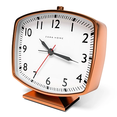 Vintage Style Alarm Clock 3D model image 1 