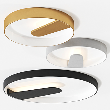 Luminous Elegance: Lipps Ceiling Lamp 3D model image 1 