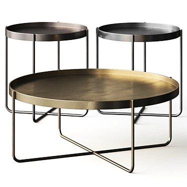 Glamourous Gaultier Coffee Tables 3D model image 1 