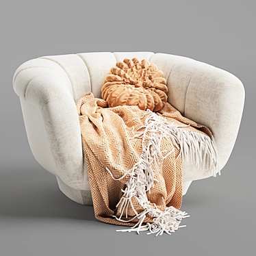 Odea: Stylish and Comfortable Armchair 3D model image 1 