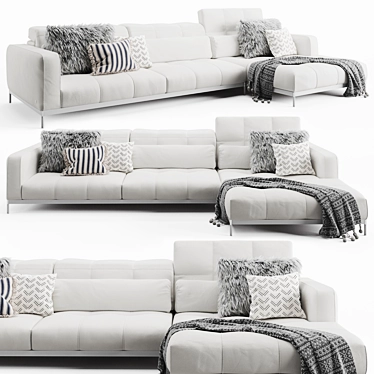 Oscar Sofa - Stylish and Comfortable 3D model image 1 