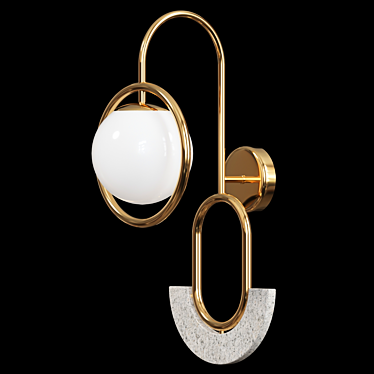 Minimalist Wall Sconce 02 3D model image 1 