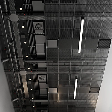 Heavy Duty Industrial Ceiling 5 3D model image 1 