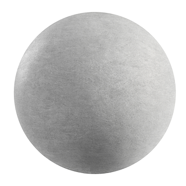 Sleek Gray Concrete Plaster 3D model image 1 