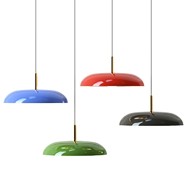 Modern Metal Pendant Light 3D model image 1 