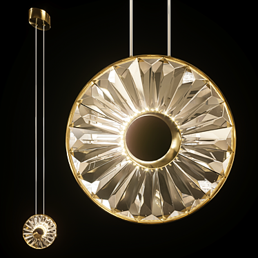 Crystal Pendant Lamp - Godiva 3D model image 1 