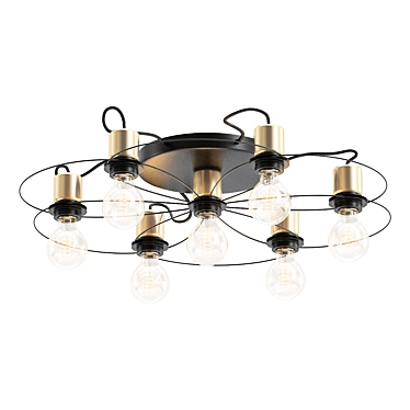 Elegant Fiore Ceiling Light - TK Lighting 3D model image 1 