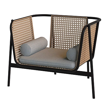 Industrywest rattan lounge chair