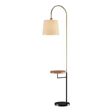 Scandinavian style floor lamp with table