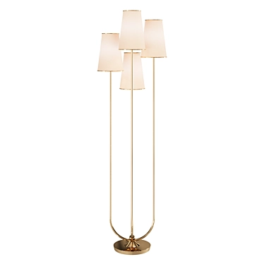 Tyrone 4-Shade Floor Lamp 3D model image 1 