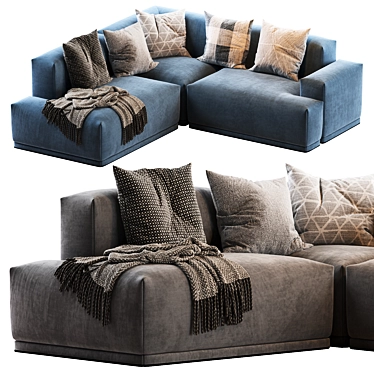 Connect Modular Sofa: Stylish and Versatile Seating Solution 3D model image 1 