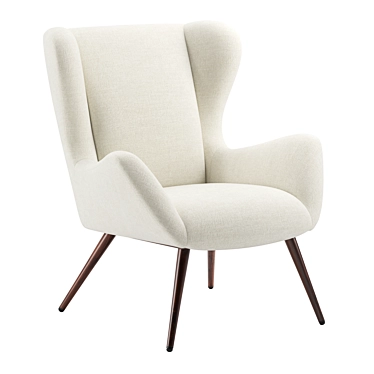 Modernized West Elm Otto Chair 3D model image 1 