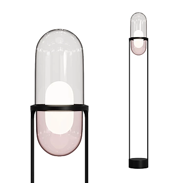 Elegant Floor Lamp - Pille F 3D model image 1 