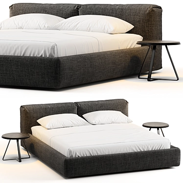 Boca Lomo Bed with Storage 3D model image 1 