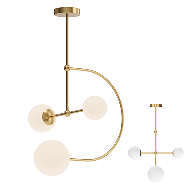 Elegant Manuela Chandelier 3D model image 1 