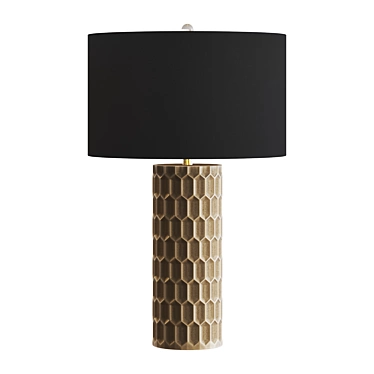 Elegant Flow Decor Table Lamp 3D model image 1 