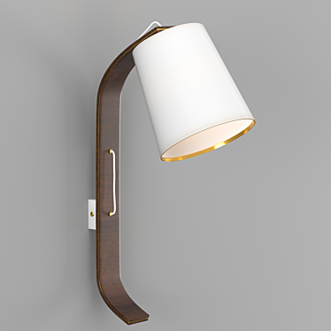 Repcy White Wall Lamp 3D model image 1 