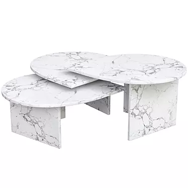 Elegant Naples Coffee Table 3D model image 1 