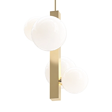 Vintage-inspired Hinsdale Pendant Light 3D model image 1 