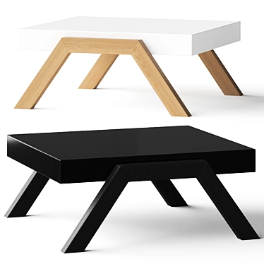 Modern Monkey-leg Coffee Table 3D model image 1 