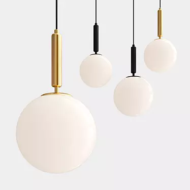 Sleek Pendant Lighting Collection 3D model image 1 