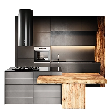 Modern Kitchen: 2015 Version 3D model image 1 