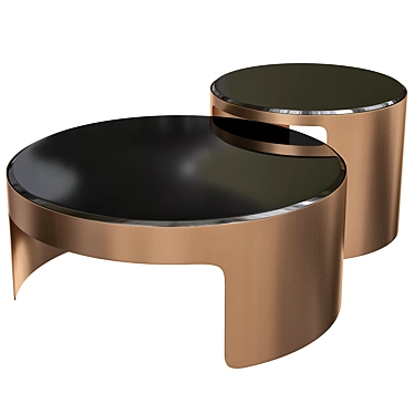 Modern Elegance: Piemonte Coffee Table 3D model image 1 