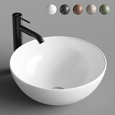 ArtCeram LA CIOTOLA 46 - Stylish Countertop Sink 3D model image 1 