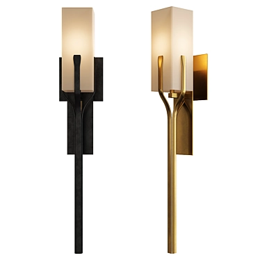 Mediki Wall Sconce: Modern Elegance Illuminated 3D model image 1 