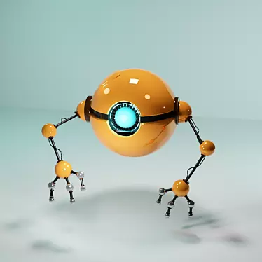 TechBot: Your Personal Robotic Assistant 3D model image 1 