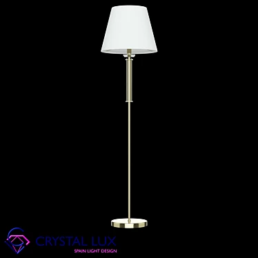 Crystal Lux Nicolas PT1 Gold/White Chandelier 3D model image 1 