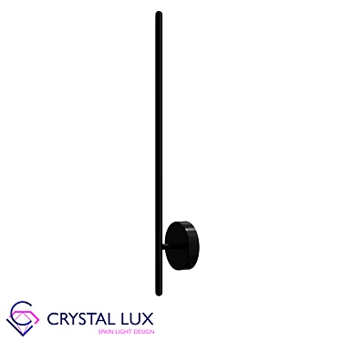 Crystal Lux Verde AP L500: High-Tech Black Pendant 3D model image 1 